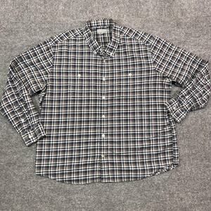 Ash & Erie Shirt Mens XL Blue Gray Plaid Flannel Long Sleeve Pockets Button-Up
